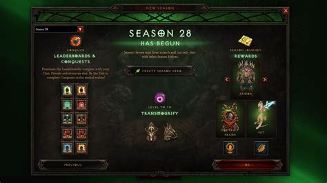 For Season 28, this means rewards originally available from Season 16 are returning. . Diablo 3 season 28 leaderboard